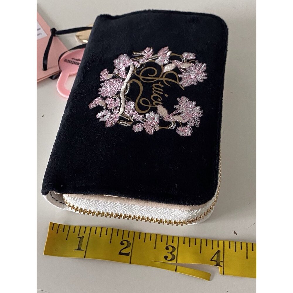 Juicy Couture Juicy In Bloom Multi Compartment Bifold Wallet‎ Liquorice NEW - Picture 12 of 13
